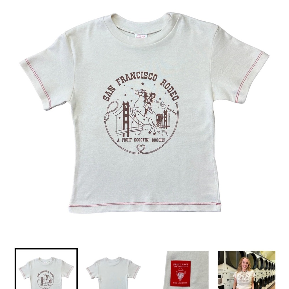 Fruit Face San Francisco Rodeo T-Shirt - White